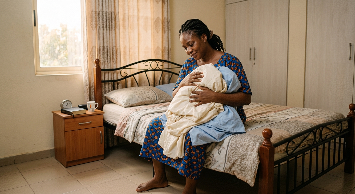 Nigerian mother and child — Dry Nights Ahead